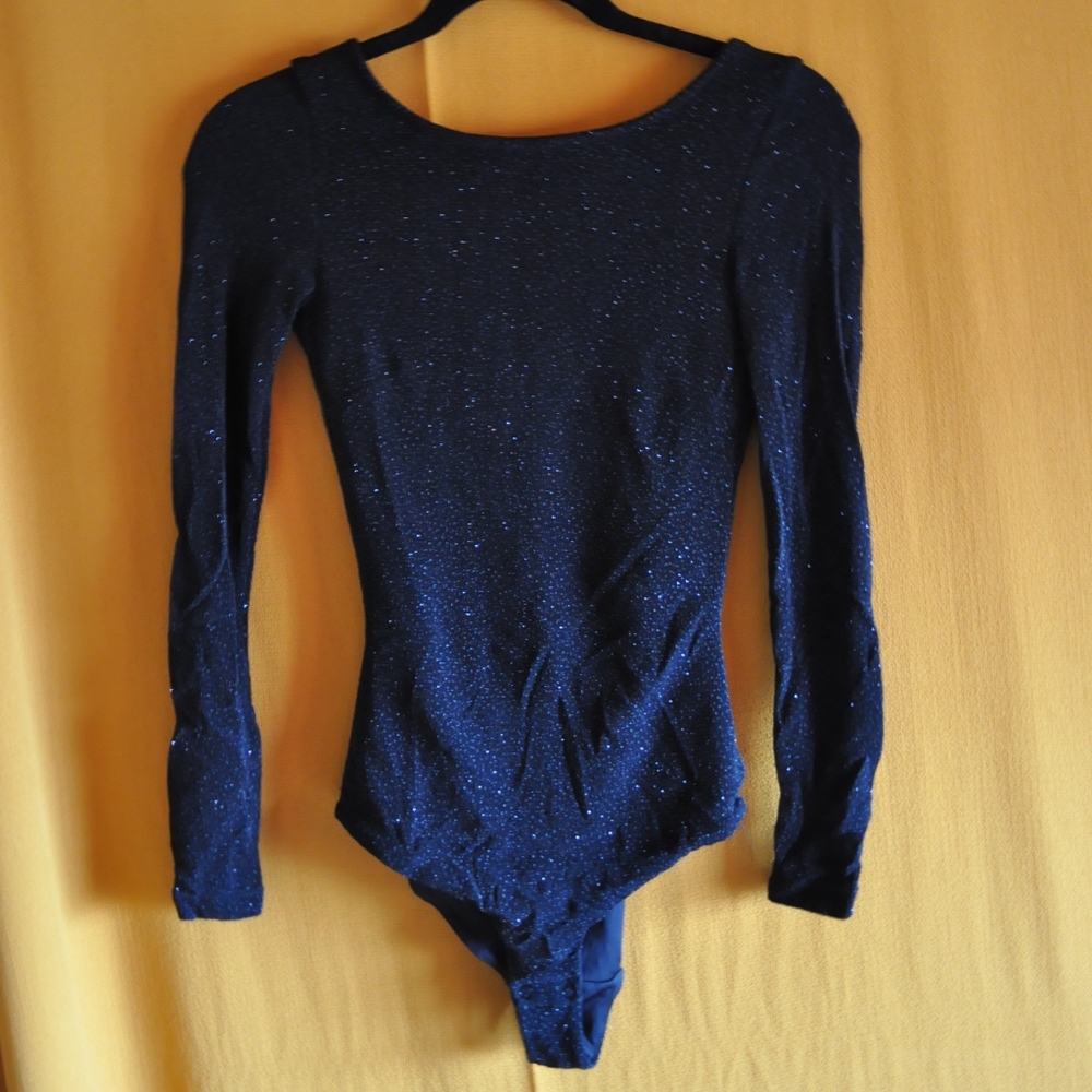 Black Glitter Bodysuit